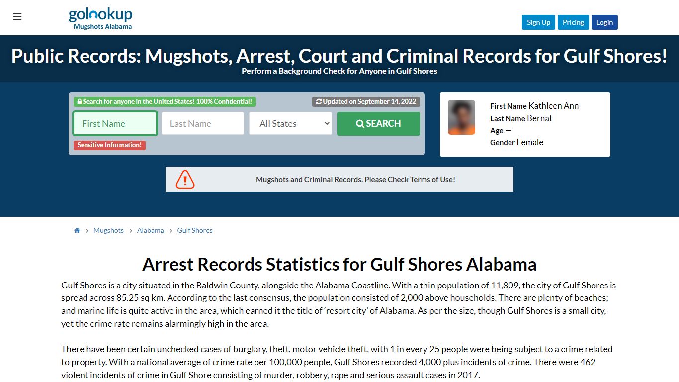 Mugshots Gulf Shores, Arrest Records Gulf Shores